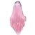 billige Syntetiske Lace-parykker i premiumkvalitet-Syntetisk Lace Front Parykker Lige Ret Blonde Front Paryk Pink Lang Pink Syntetisk hår Dame Natural Hairline Pink