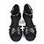 رخيصةأون أحذية لاتيني-أحذية رقص جلد محفوظ مشبك كعب مشبك كعب متوسط غير مخصص أحذية الرقص أسود / داخلي