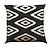 billiga geometrisk stil-uppsättning av 5 enfärgad blommig rutig natur / organisk kuddfodral, avslappnad retro traditionell / klassisk kudde utomhuskudde för soffa soffstol 45 * 45 cm svart vit