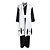 abordables Costumes de manga-Inspiré par Cosplay Cosplay Manga Costumes de Cosplay Japonais Costumes Cosplay / Kimono Mosaïque Manches Longues Gilet / Ceinture / Veste Kimono Pour Homme / Femme