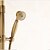 Χαμηλού Κόστους 屋外シャワー設備-Shower System Set - Rainfall Antique Antique Brass Shower System Ceramic Valve Bath Shower Mixer Taps / Two Handles Two Holes