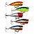 abordables Señuelos y moscas de pesca-10 pcs Paquete de cebos Cebos Corchete Paquete de cebos Cebos de pesca spinning Flotante Que se hunde Bass Trucha Lucio Pesca de Mar Pesca a la mosca Pesca de baitcasting