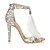 preiswerte Damensandalen-Damen Sandalen Kristall Sandalen Stöckelabsatz Peep Toe Perle / Quaste Vlies Frühling / Sommer Weiß / Hochzeit / Party &amp; Festivität / Party &amp; Festivität