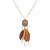 cheap Necklaces-Women&#039;s Pendant Necklace Tassel Fringe Long Tassel European Euramerican Feather Alloy Black Khaki Dark Blue Light Blue Necklace Jewelry For Party Daily Casual