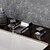 Недорогие Смесители для раковины в ванной-Ванная раковина кран - Водопад / LED Хром Разбросанная Две ручки три отверстия / Латунь