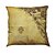 cheap Throw Pillows-Set of 4 Retro poster pattern Linen Pillowcase Sofa Home Decor Cushion Cover