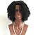 tanie Peruki z ludzkich włosów-Włosy naturalne Full lace bez kleju Pełna siateczka Peruka Rihanna styl Włosy brazylijskie Kinky Curl Natura Czarny Peruka 130% Gęstość włosów z Baby Hair Naturalna linia włosów Peruka