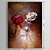 cheap Floral/Botanical Paintings-Oil Painting Hand Painted - Floral / Botanical Classic Traditional Stretched Canvas