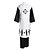 cheap Anime Costumes-Inspired by Cosplay Cosplay Anime Cosplay Costumes Japanese Cosplay Suits / Kimono Patchwork Long Sleeve Vest / Belt / Kimono Coat For Men&#039;s / Women&#039;s