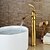 cheap Classical-Bathroom Sink Faucet - Waterfall Ti-PVD Centerset Single Handle One HoleBath Taps / Brass