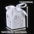 olcso Köszönetajándék-tartók-Kocka alakú Gyöngy-papír Favor Holder val vel Szalagok Ajándék dobozok - 50