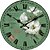 abordables Horloges Murales Rustiques-Traditionnel Rustique Rétro Vacances Musique Famille Horloge murale,Rond Bois 34*34 Intérieur/Extérieur Intérieur Horloge