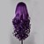 billige Kostymeparykk-syntetisk parykk cosplay parykk bølget bølget parykk veldig langt lilla syntetisk hår kvinners lilla hårglede