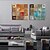 billige Abstrakte malerier-Hang malte oljemaleri Håndmalte - Abstrakt Moderne Europeisk Stil Inkluder indre ramme / Stretched Canvas
