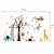 Недорогие Стикеры на стену-Animals / Cartoon Wall Stickers Animal Wall Stickers Decorative Wall Stickers, Vinyl Home Decoration Wall Decal Wall Decoration 1 / Removable