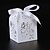 olcso Köszönetajándék-tartók-Kocka alakú Gyöngy-papír Favor Holder val vel Szalagok Ajándék dobozok - 50