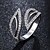 זול Fashion Ring-טבעת זירקונה מעוקבת לבן זירקון זירקוניה מעוקבת מצופה פלטינום Leaf Shape נשים בלתי שגרתי עיצוב מיוחד מידה אחת One Size / בגדי ריקוד נשים / סגסוגת