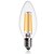 お買い得  フィラメントLED電球-1個 4 W フィラメントタイプＬＥＤ電球 360 lm E14 C35 4 LEDビーズ COB 装飾用 温白色 クールホワイト 220-240 V / １個 / RoHs