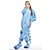 preiswerte Kigurumi Pyjamas-Erwachsene Kigurumi-Pyjamas Blaues Monster Tier Patchwork Pyjamas-Einteiler Polar-Fleece Cosplay Für Herren und Damen Weihnachten Tiernachtwäsche Karikatur Fest / Feiertage Kostüme