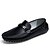 preiswerte Herrenpantoletten &amp; -slipper-Herrn Schuhe Leder Sommer Herbst Mokassin Tauchschuhe Loafers &amp; Slip-Ons Walking für Normal Büro &amp; Karriere Weiß Schwarz Blau