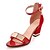 cheap Women&#039;s Sandals-Women&#039;s Sandals Heel Sandals Block Heel Sandals Buckle Block Heel Open Toe Sexy Classic Minimalism Daily Party &amp; Evening Leatherette Summer Color Block Black Red