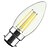 olcso LED-es izzószálas izzók-ONDENN 2pcs 4 W Izzószálas LED lámpák 350 lm B22 E26 / E27 CA35 4 LED gyöngyök COB Tompítható Meleg fehér 85-265 V / 2 db. / RoHs