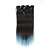 abordables Extensiones de cabello con clip-Con Clip Extensiones de Pelo Natural Recto Pelo Natural Extensiones Naturales Mujer Brown medio / Azul