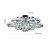 voordelige Plafondlampen-1-licht 80 cm plafondlamp led kroonluchter kristal inbouw verlichting metaal chroom modern eigentijds 110-120v/220-240v bloem design