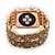 رخيصةأون الاكسسوارات ساعة ذكية-حزام إلى Apple Watch Series 3 / 2 / 1 Apple تصميم المجوهرات خزفي شريط المعصم