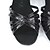 رخيصةأون أحذية لاتيني-أحذية رقص جلد محفوظ مشبك كعب مشبك كعب متوسط غير مخصص أحذية الرقص أسود / داخلي