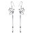 Недорогие Серьги-AAA Cubic Zirconia Drop Earrings Sterling Silver Earrings Jewelry Silver For Wedding Party Daily Casual