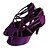 preiswerte Lateinamerikanische Schuhe-Damen Tanzschuhe Schuhe für den lateinamerikanischen Tanz Salsa Tanzschuhe Sandalen Maßgefertigter Absatz Maßfertigung Schwarz / Purpur / Rot / Innen / Leistung / Satin / Praxis / Professionell