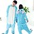 preiswerte Kigurumi Pyjamas-Erwachsene Kigurumi-Pyjamas Elefant Patchwork Pyjamas-Einteiler Korallenfleece Cosplay Für Herren und Damen Weihnachten Tiernachtwäsche Karikatur Fest / Feiertage Kostüme / Gymnastikanzug / Einteiler