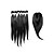 Χαμηλού Κόστους Ένα πακέτο μαλλιά-Ινδική Ίσιο Φυσικά μαλλιά Μαλλιά υφάδι με κλείσιμο Φύση Μαύρο Υφάνσεις ανθρώπινα μαλλιών Επεκτάσεις ανθρώπινα μαλλιών