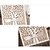 abordables Faire-parts mariage-Carte plate Invitations de mariage 50 - Cartes d&#039;invitation Style artistique / Le style rétro / Style floral Papier durci Ruban