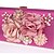 voordelige Clutches &amp; Avondtasjes-Dames Bruiloftstassen Handtassen Avondtasje Polyesteri Imitatieparel Bloem Bloemenprint Feest Bruiloft Evenement / Feest Wit Zwart Fuchsia Goud