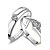 cheap Rings-Couple Rings Party Silver Platinum Plated Stylish / Women&#039;s / Wedding / Special Occasion / Valentine
