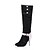 cheap Women&#039;s Boots-Women&#039;s Denim Spring / Summer / Fall Boots Stiletto Heel Round Toe Buckle Black / Dark Blue / Light Blue / Party &amp; Evening