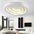 abordables Luces de techo-Lámpara de techo de atenuación led sin electrodos de 52 cm característica moderna para sala de estar de metal led dormitorio comedor