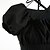 cheap Lolita Fashion Costumes-Princess Sweet Lolita Dress Women&#039;s Girls&#039; Cotton Japanese Cosplay Costumes Black / Gray / Fuchsia Vintage Puff / Balloon Sleeve Short Sleeve Medium Length