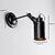 cheap Swing Arm Lights-Vintage Black Metal Loft Wall Lights Living Room Dining Room Hallway Cafe Bars Bar Wall Sconce