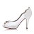 economico Scarpe col tacco da donna-Per donna Scarpe Seta Primavera / Estate / Autunno Tacchi A stiletto Punta aperta Bianco / Matrimonio / Serata e festa / Formale / Serata e festa