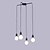 voordelige Eilandlichten-4-Light 36 cm ontwerpers Plafond Lichten &amp; hangers Metaal Geschilderde afwerkingen Retro 110-120V / 220-240V