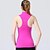 abordables Nuevo en-Queen Yoga Mujer Deportes Un Color Elastán Chalecos Tank Tops / Camiseta Top Yoga Sin Mangas Ropa de Deporte Transpirable Compresión Alta elasticidad