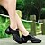 abordables Zapatillas de baile-Mujer Moderno Sintético Zapatilla Exterior Tacón Bajo Blanco Negro 1 &quot;- 1 3/4&quot; No Personalizables