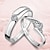 cheap Rings-Couple Rings Party Silver Platinum Plated Stylish / Women&#039;s / Wedding / Special Occasion / Valentine