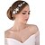 cheap Headpieces-Pearl / Crystal / Fabric Crown Tiaras / Headbands / Flowers with 1 Piece Wedding / Special Occasion / Party / Evening Headpiece
