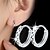 cheap Earrings-Hoop Earrings Classic Elegant Sterling Silver Silver Earrings Jewelry Silver For Party Daily Casual