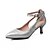 cheap Women&#039;s Heels-Women&#039;s Shoes PU Leatherette Spring Summer Fall Novelty Comfort Heels Walking Shoes Low Heel Pointed Toe Buckle for Wedding Casual Office