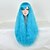 cheap Synthetic Trendy Wigs-Synthetic Wig Loose Wave Loose Wave Wig Long Blue Synthetic Hair Women&#039;s Blue